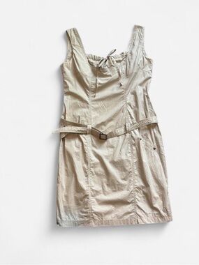Maeve Cream Mini Dress with Belt